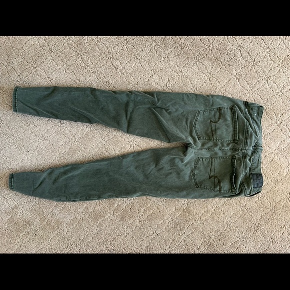 Khaki Hi-Rise jeggings - Picture 2 of 3